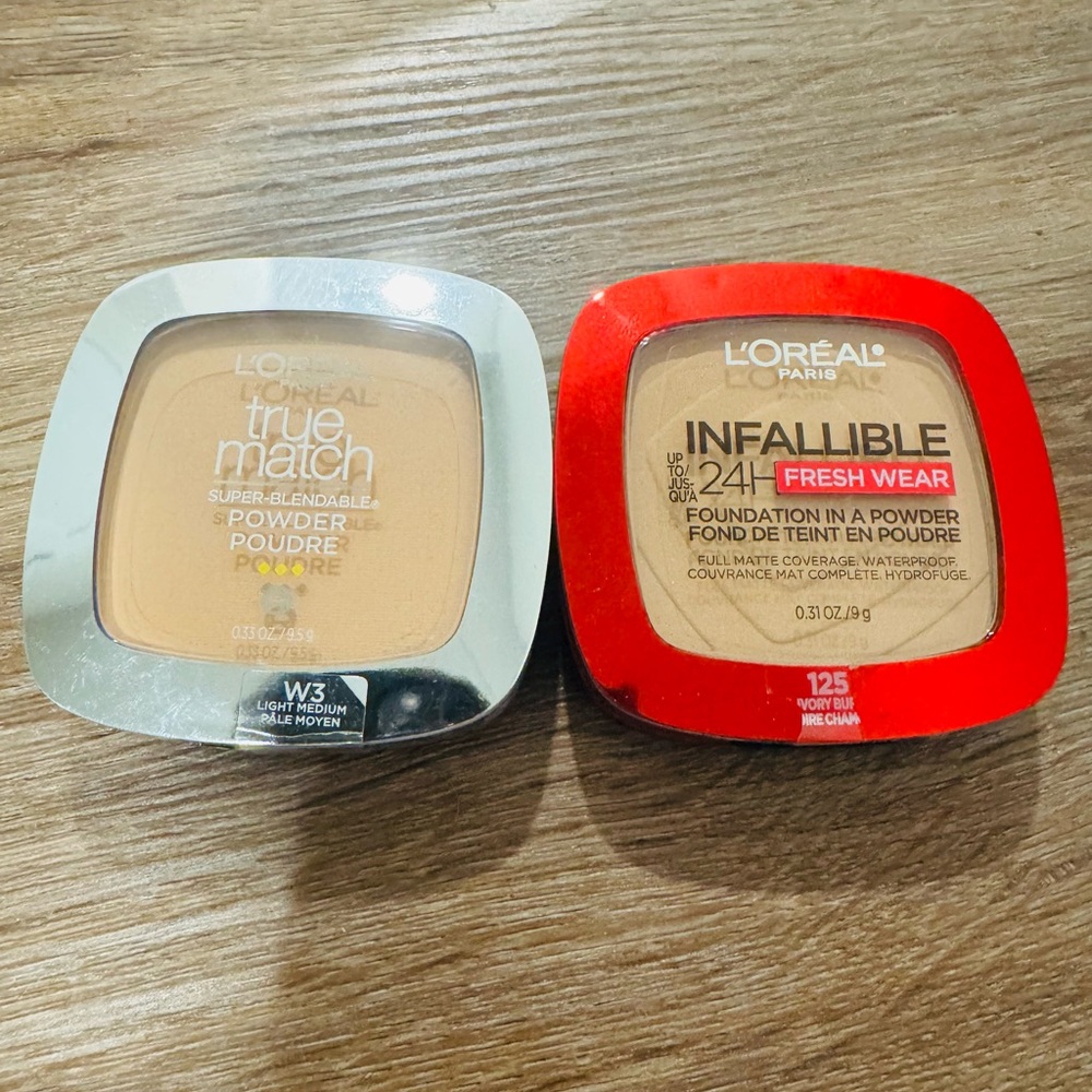 2 L’Oréal pressed powder foundations